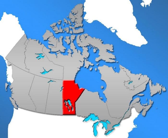 Map of Manitoba