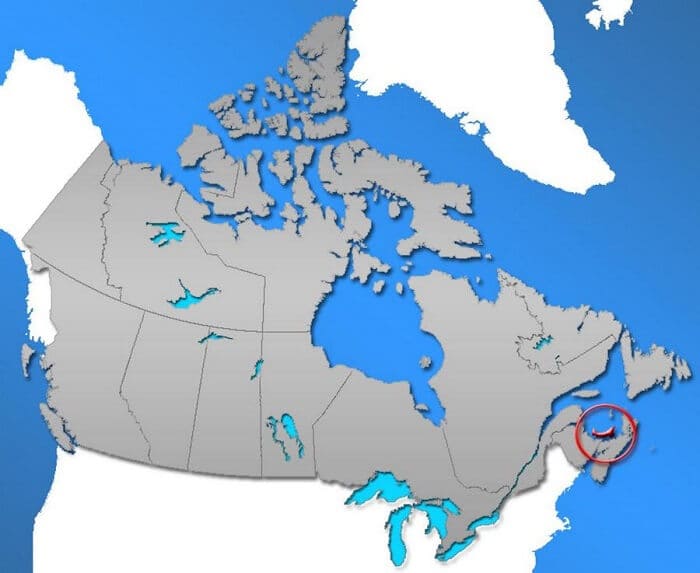 Map of PEI