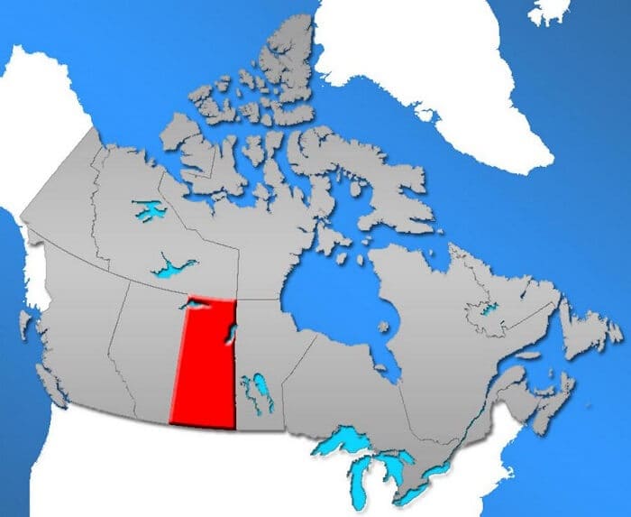 Map of Sask