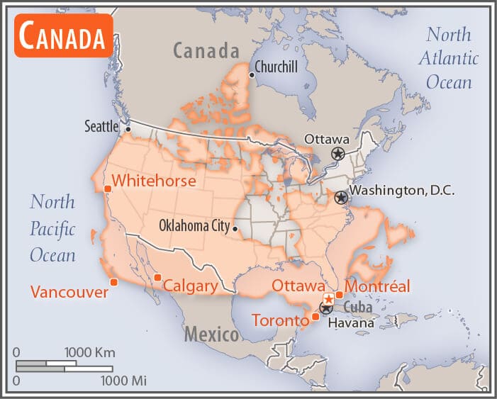 Map of Canada