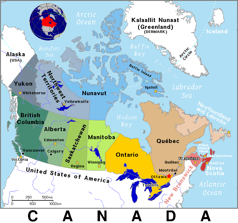 Map of Canada