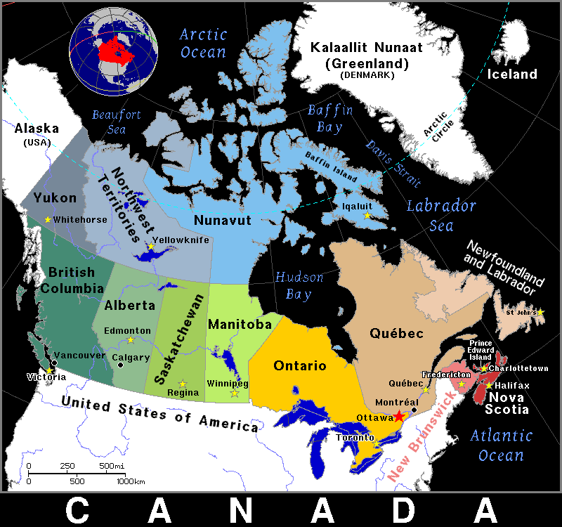 Map of Canada