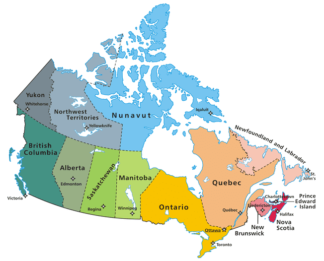 Map of Canada