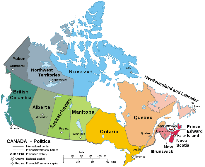 Map of Canada